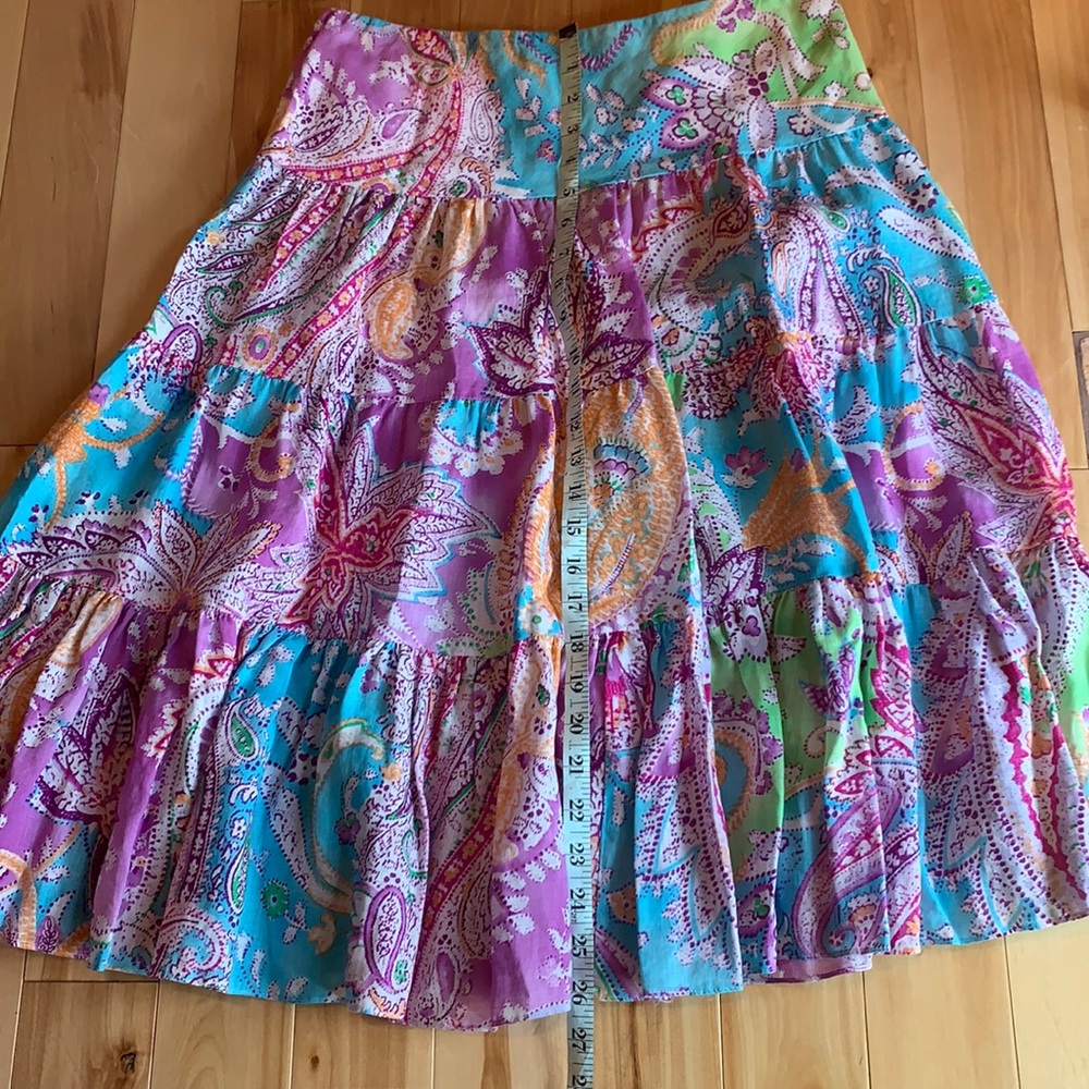 LAUREN Ralph Lauren linen SKIRT, SP, - Picture 7 of 8